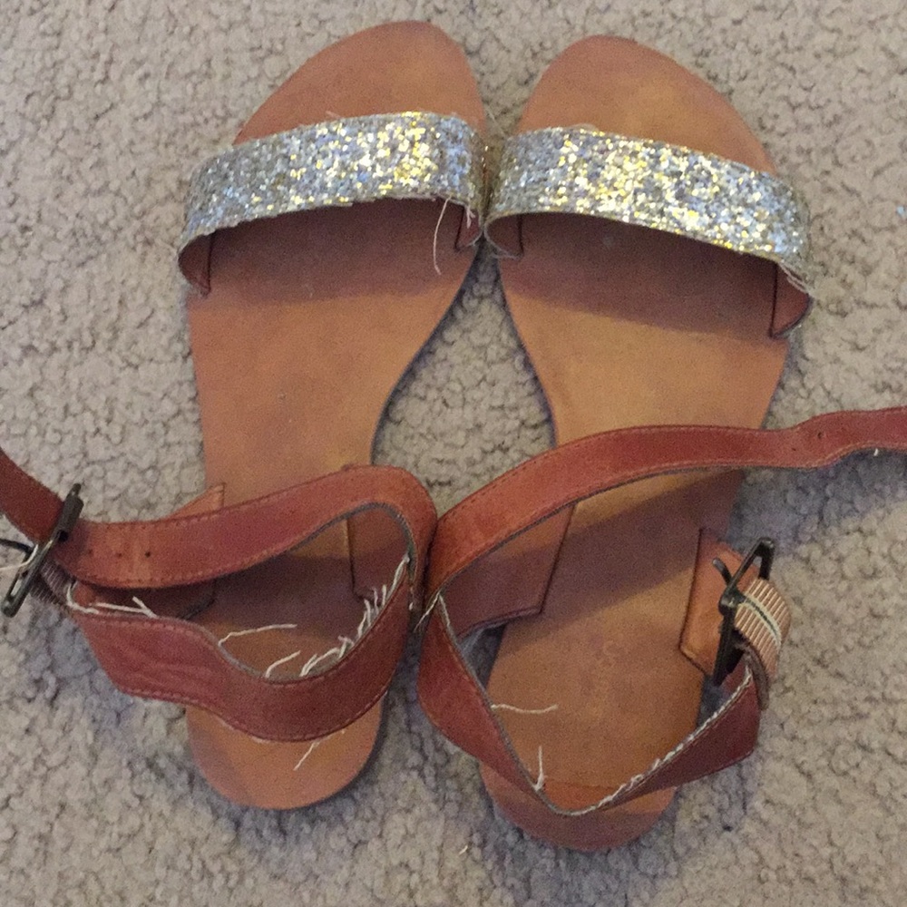 Gold sandals